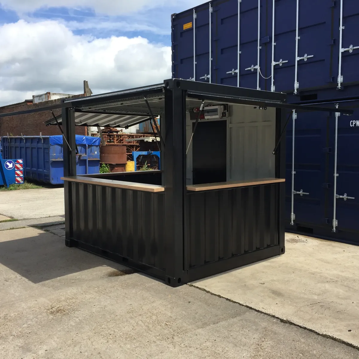 3 luik barcontainer