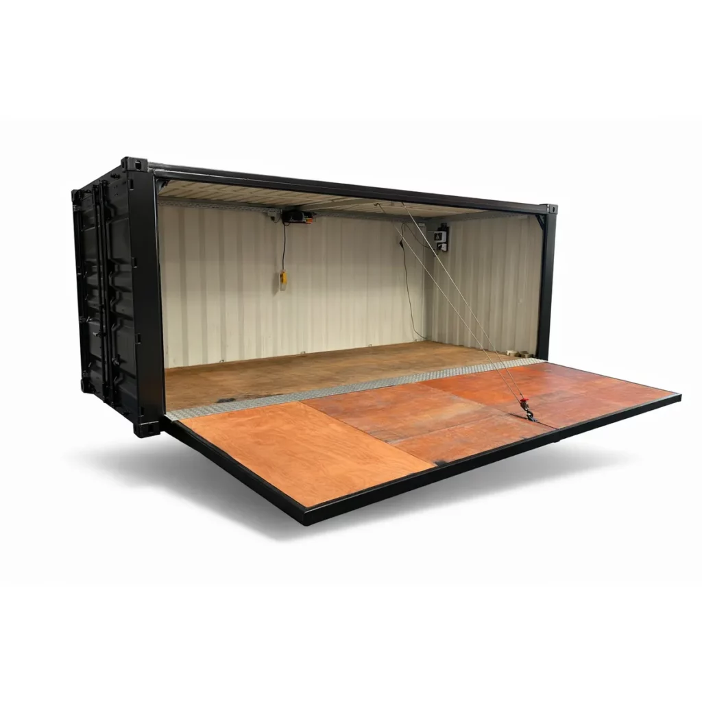 Open Side met vloerluik 20ft