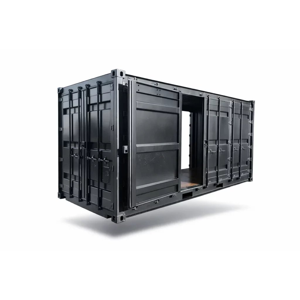 Dubbel Open Side  20ft Zwart
