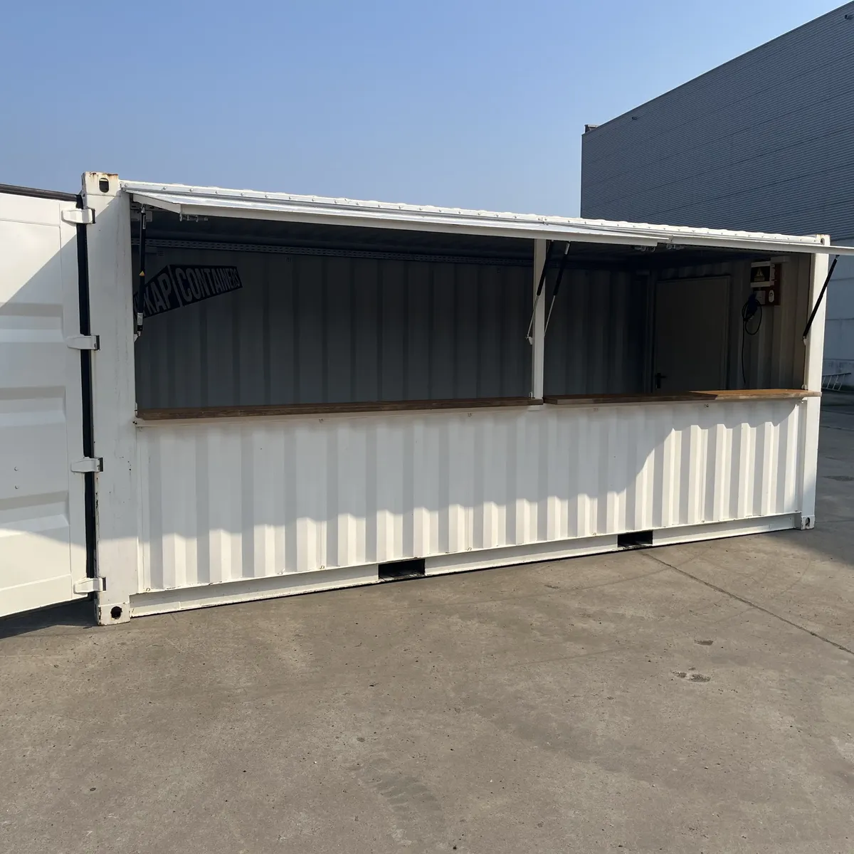 2 luik witte barcontainer