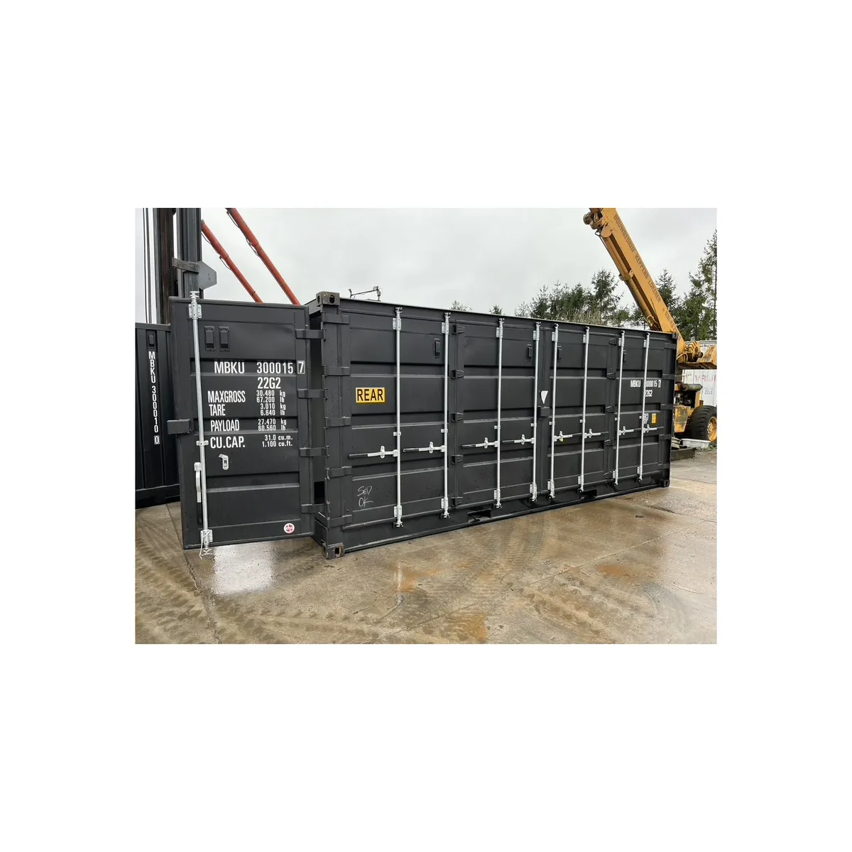 Open Side 20ft Zwart - Afbeelding 3