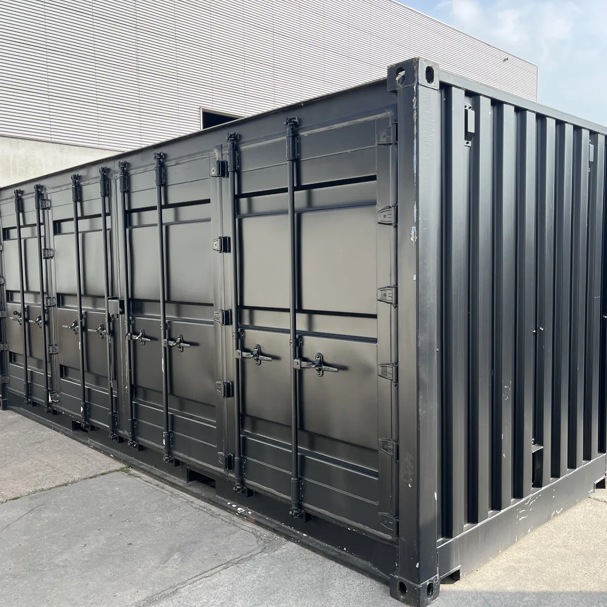 Dubbel Open Side 20ft Zwart - Afbeelding 3