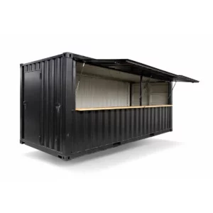 zwarte verkoopcontainer