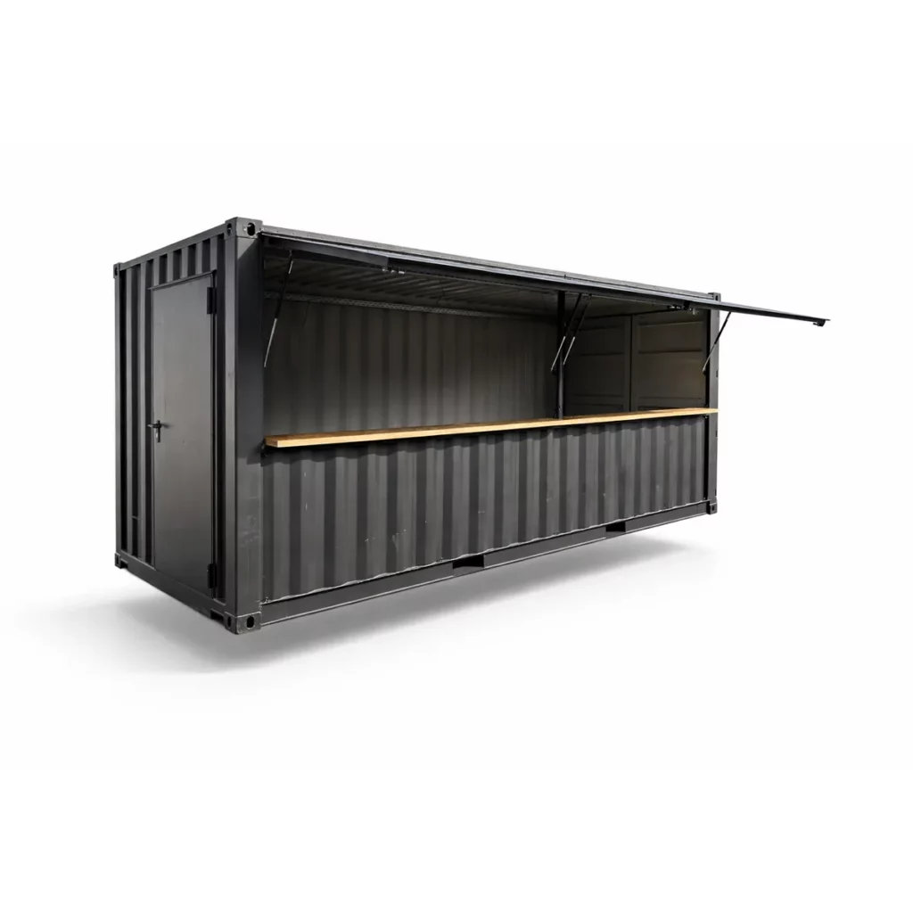 barcontainer met 2 verkoopluiken