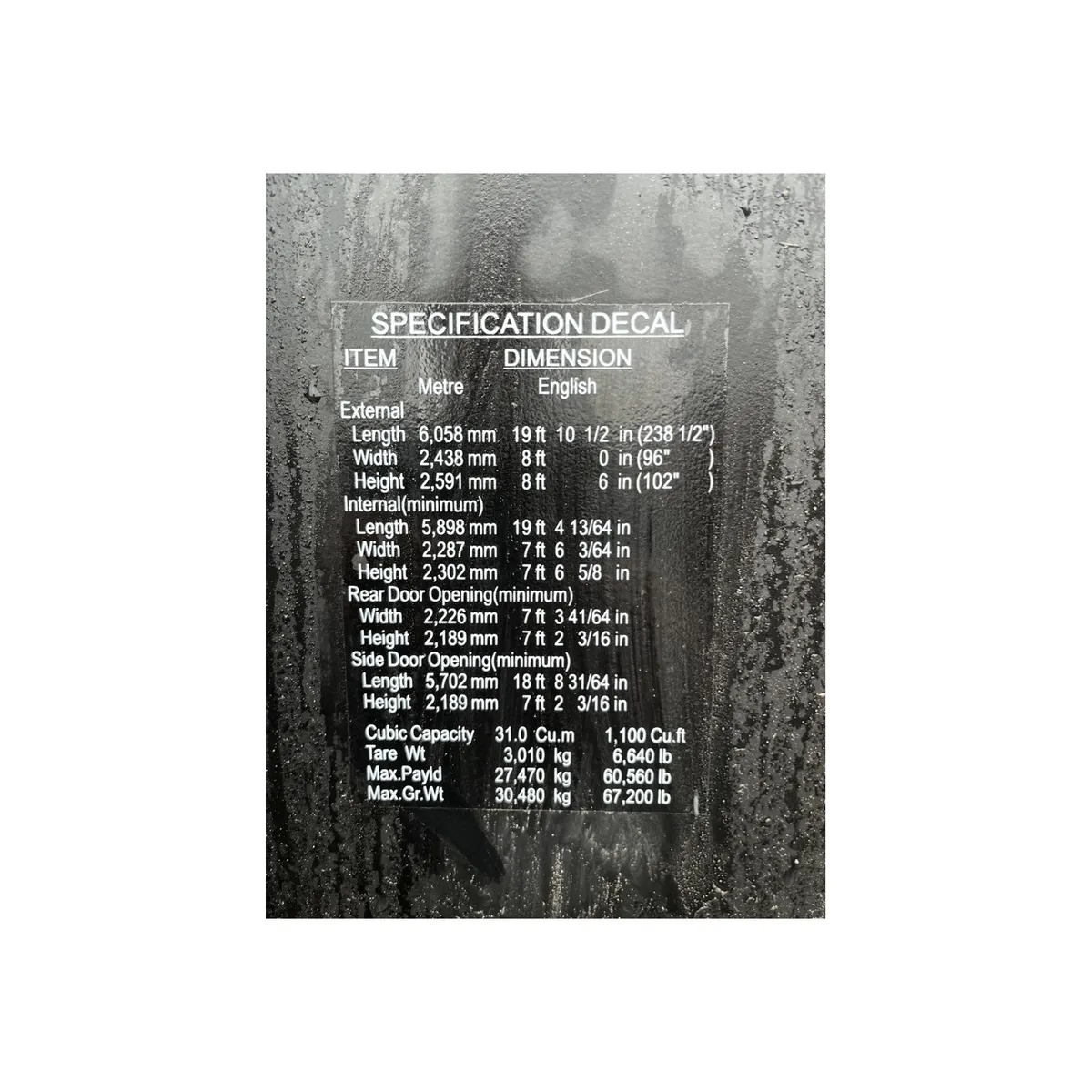 Open Side 20ft Zwart - Afbeelding 5