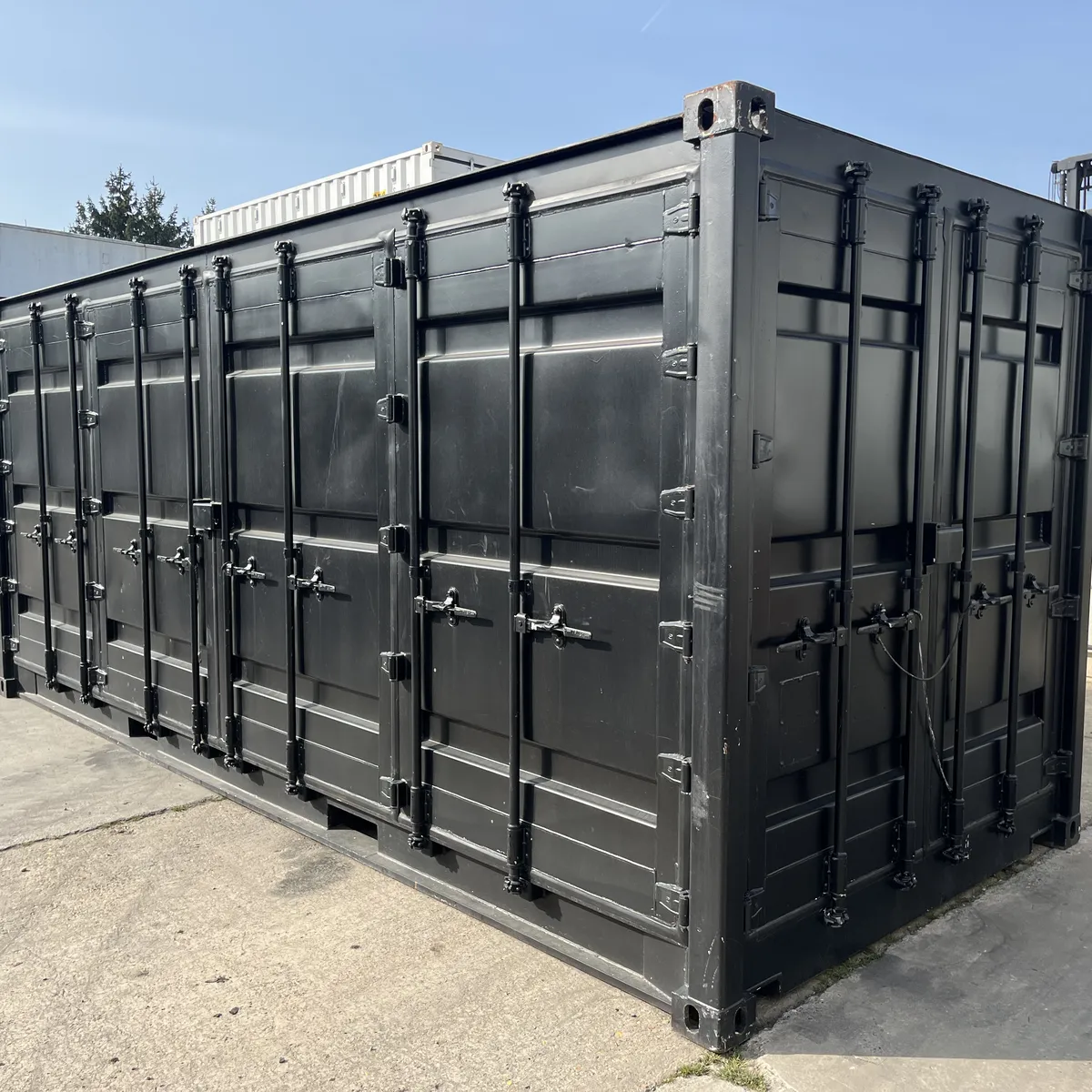 Dubbel Open Side 20ft Zwart - Afbeelding 2