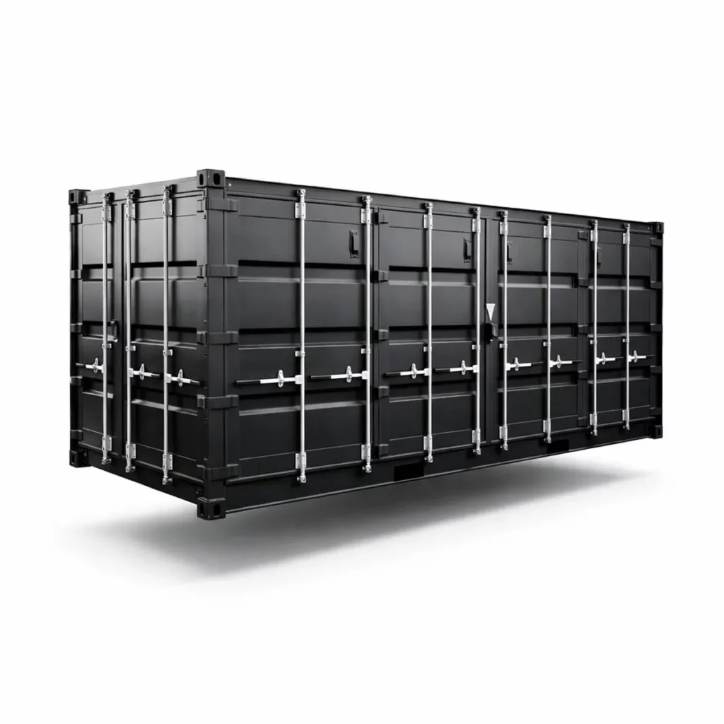 Open Side  20ft Zwart